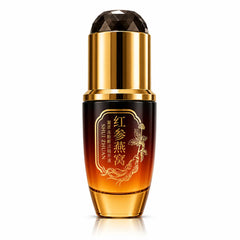 OSAL Red Ginseng Bird's Nest Essence skincare bottle with gold cap and amber-brown finish