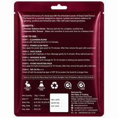 Red Wine Bridal Glow Facial Kit