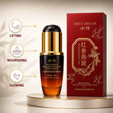 SHUI ZHUAN Red Ginseng Bird's Nest Frozen Age Fresh Essence bottle with red packaging and feature icons