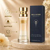 Bellacode Beauty Rich Moisturizing Foundation with gold cap and navy blue packaging