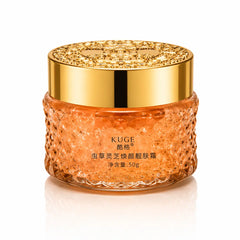 Front view of KUGE Beauty Whitening Face Cream 50g glass jar for brighter, smoother, and radiant skin