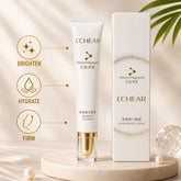 L'CHEAR Platinum Polypeptide Eye Cream tube with retail box for brightening, hydrating, and firming the under-eye area