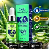 Ocean Beauty K-What-a-glow Korean Glass Face Serum with aloe vera, featuring brightening, hydrating and nourishing benefits