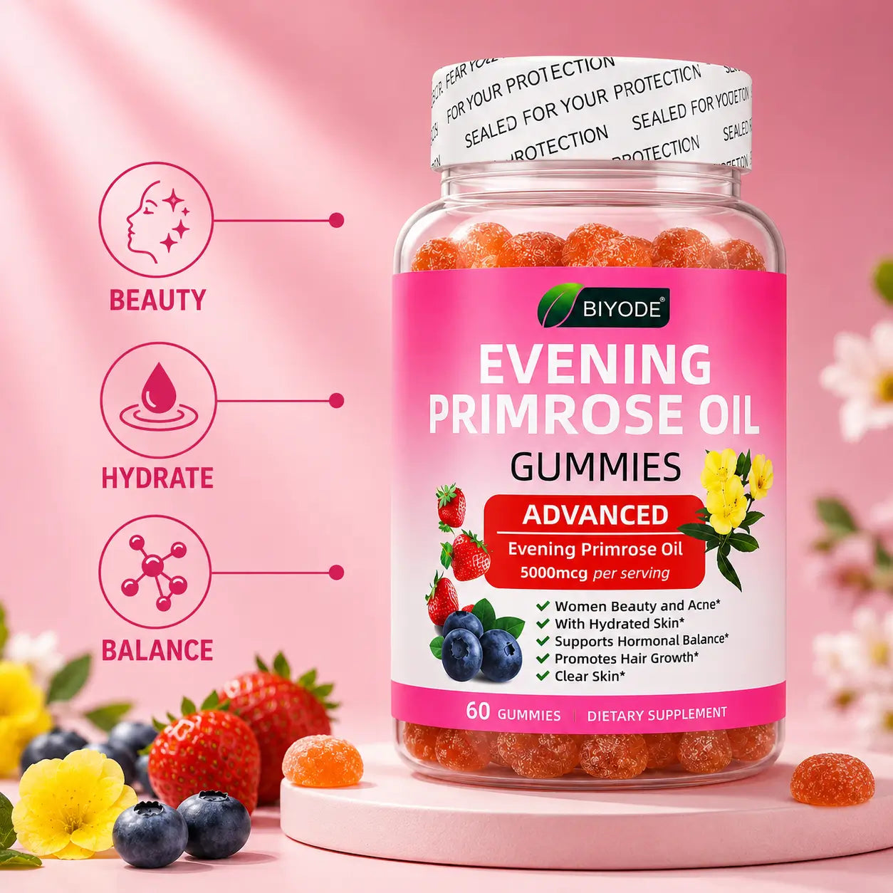 BIYIODÉ Primrose Oil Gummies