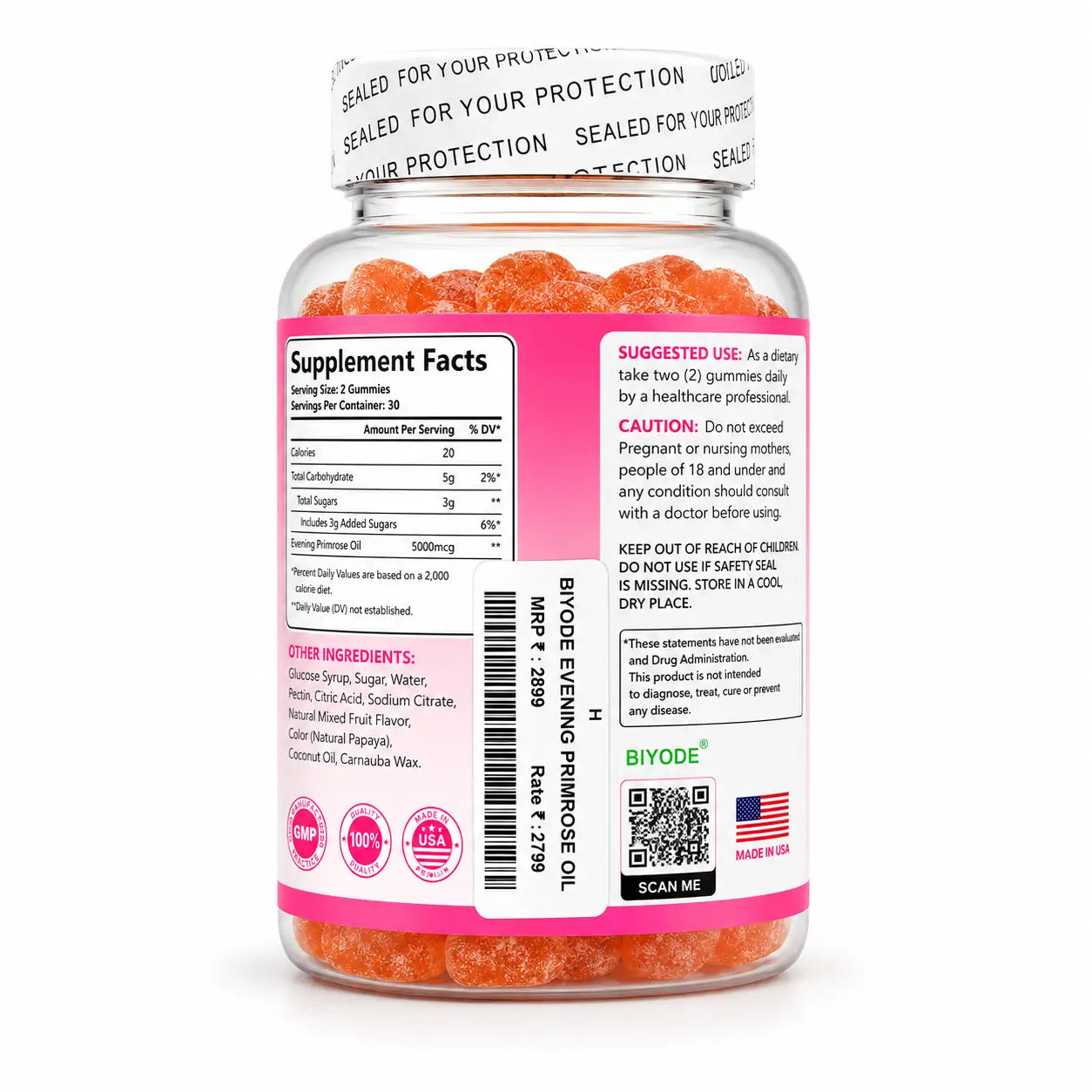 BIYIODÉ Primrose Oil Gummies