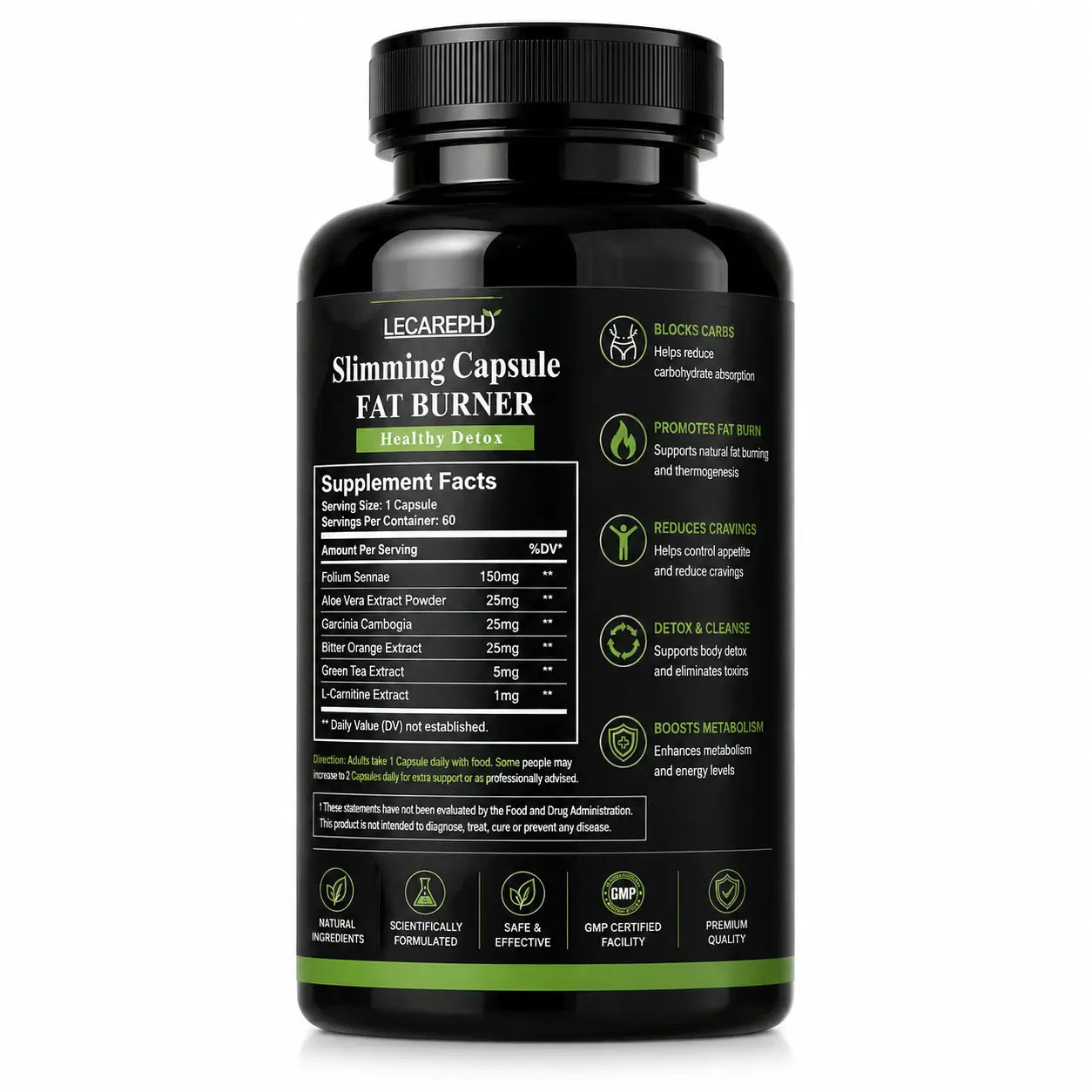 LECAREPH Slimming Capsule Fat Burner