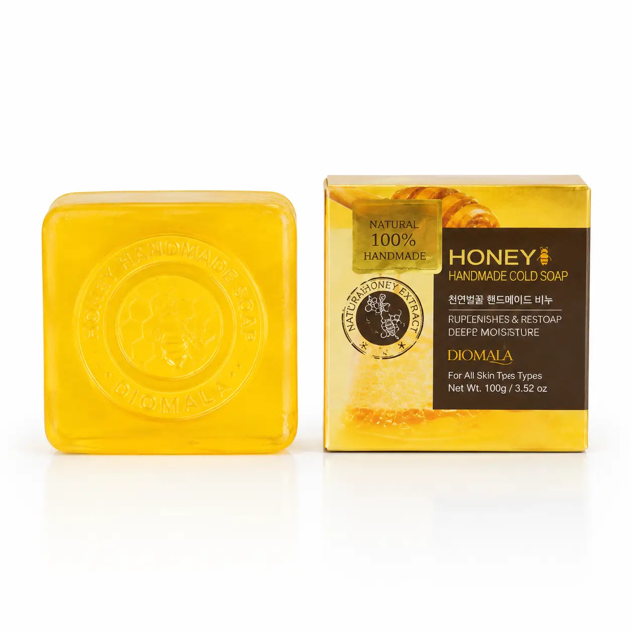 DIOMALA Honey Handmade Cold Soap