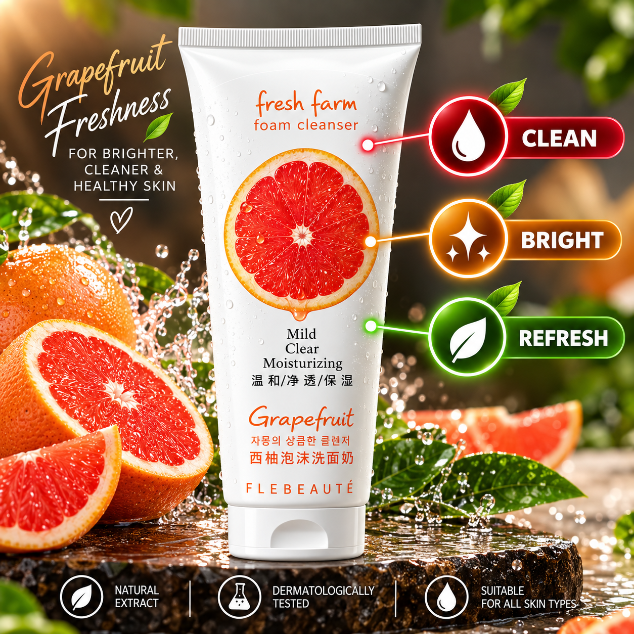 Grapefruit Foam Cleanser