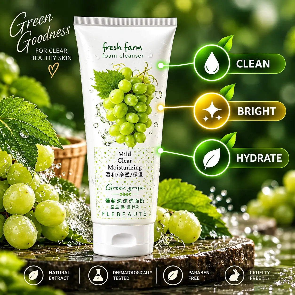 Green Grape Foam Cleanser