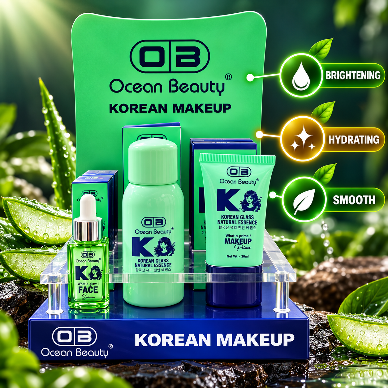 Korean Glass Natural Essence Combo