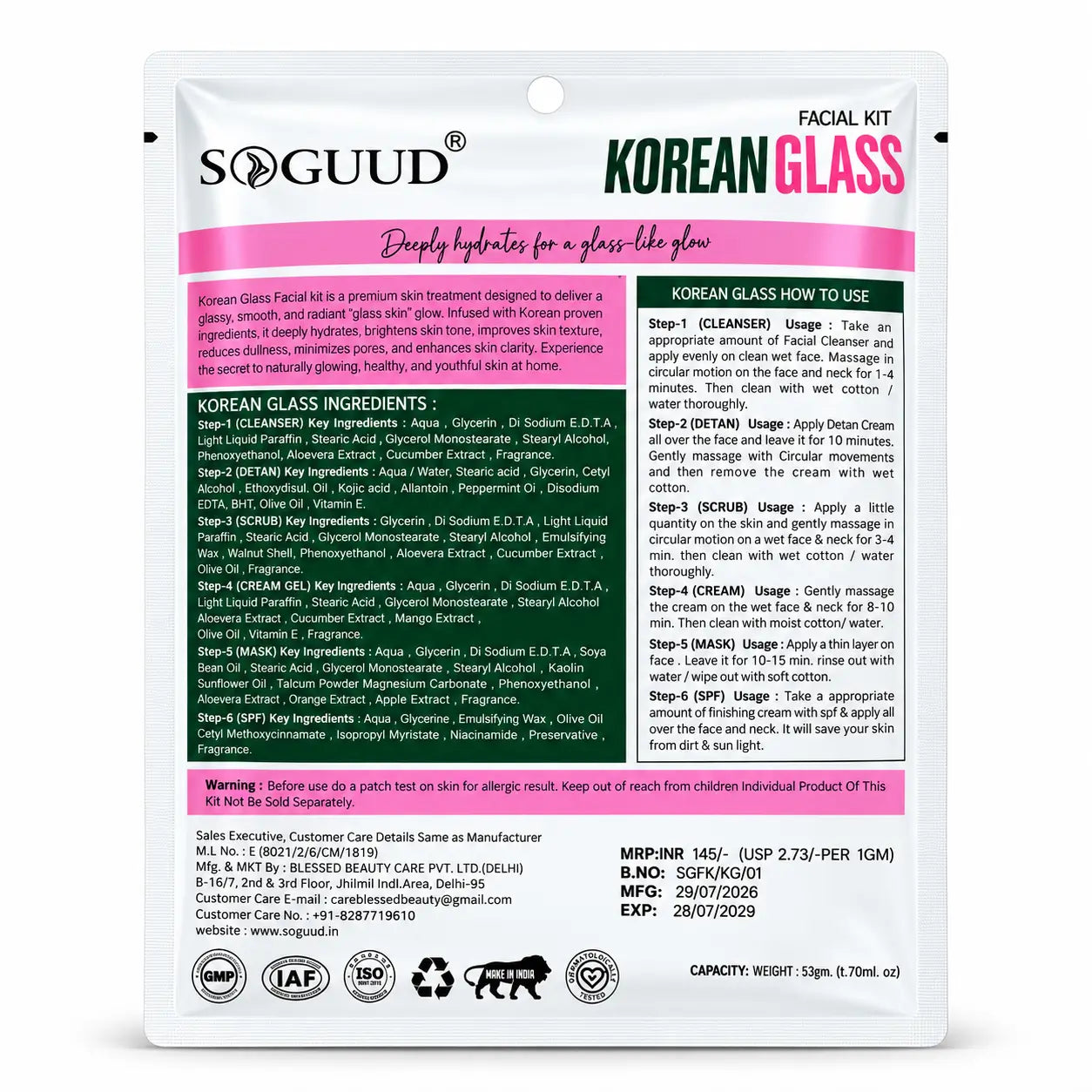 Premium Facial Kit Combo
