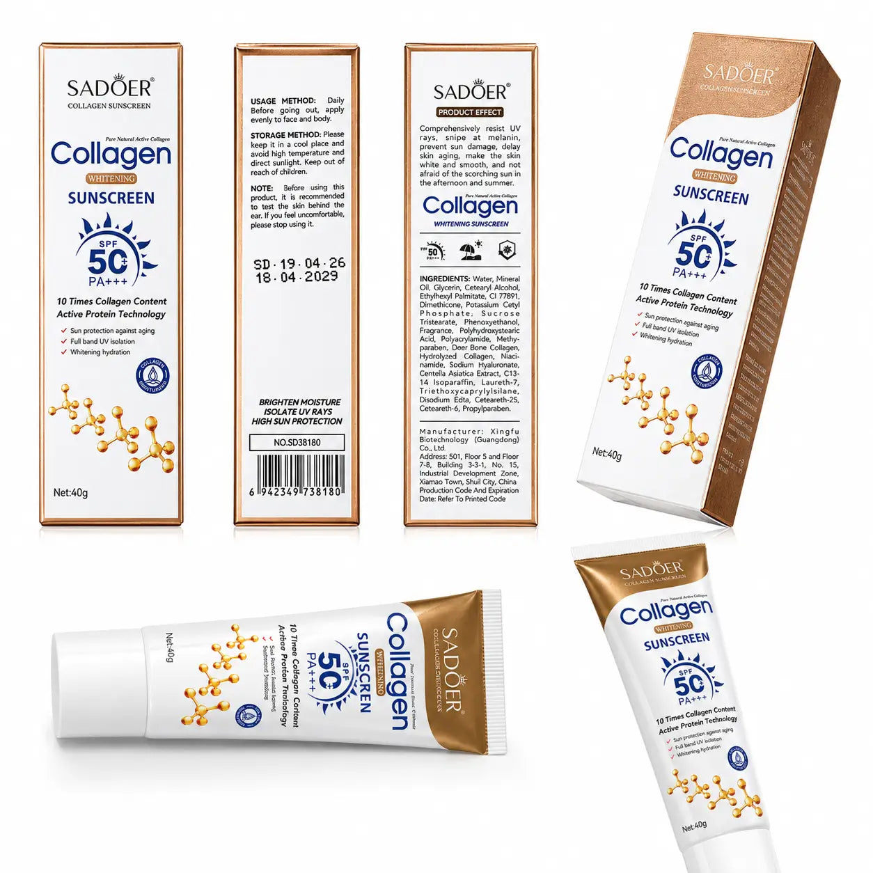 SADOER Collagen Sunscreen SPF 50+