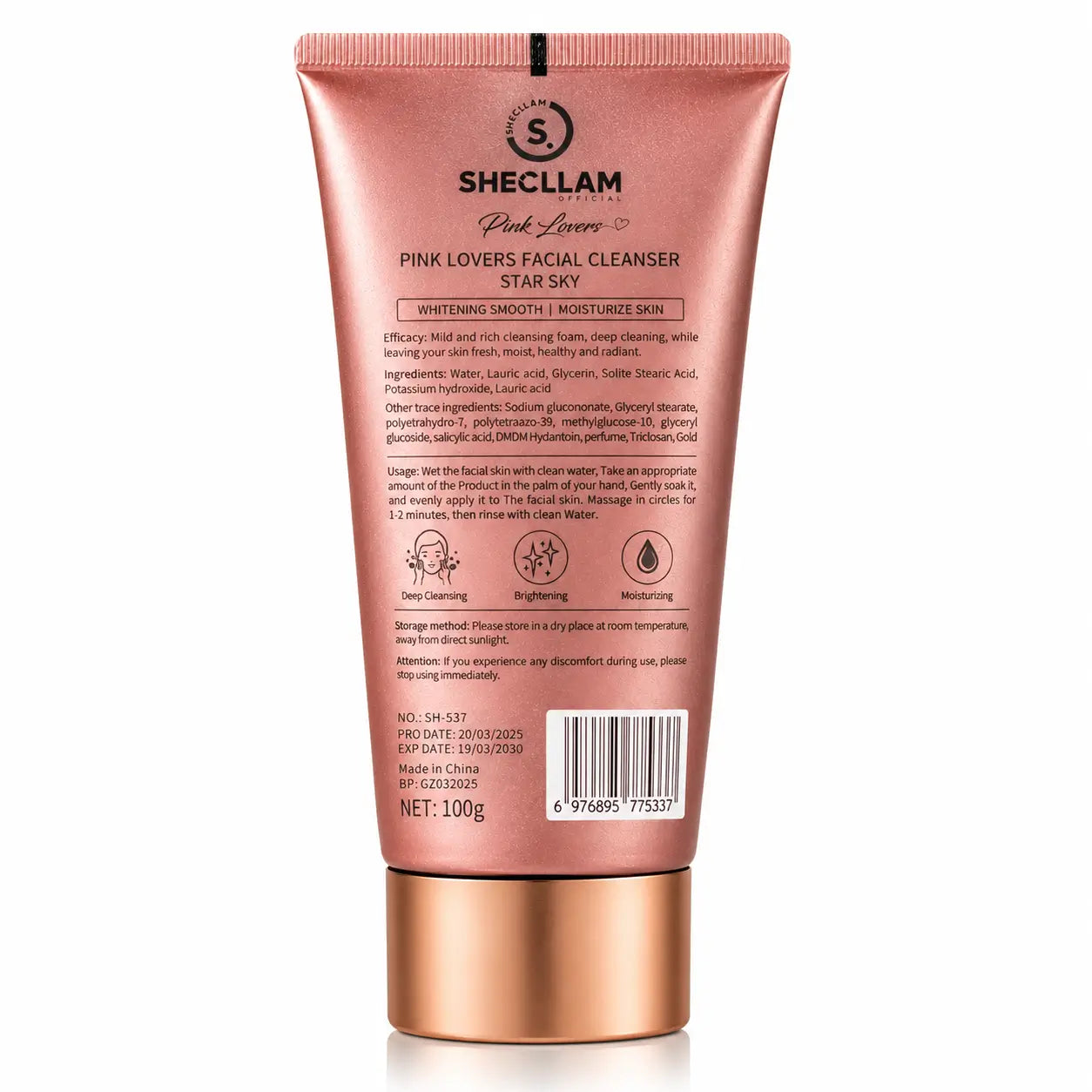 SHECLLAM Pink Facial Cleanser