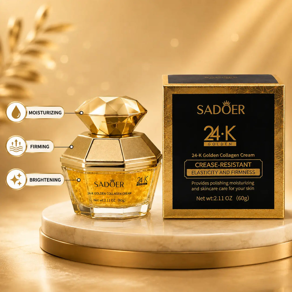 Sadoer 24K Golden Collagen Cream with moisturizing, firming and brightening benefits