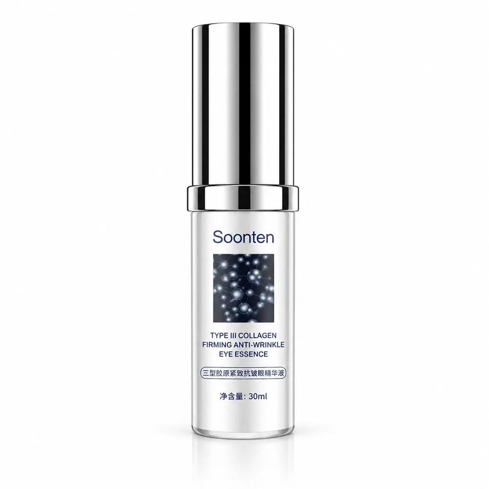Soonten Type III Collagen Firming Anti-Wrinkle Eye Essence 30ml silver bottle
