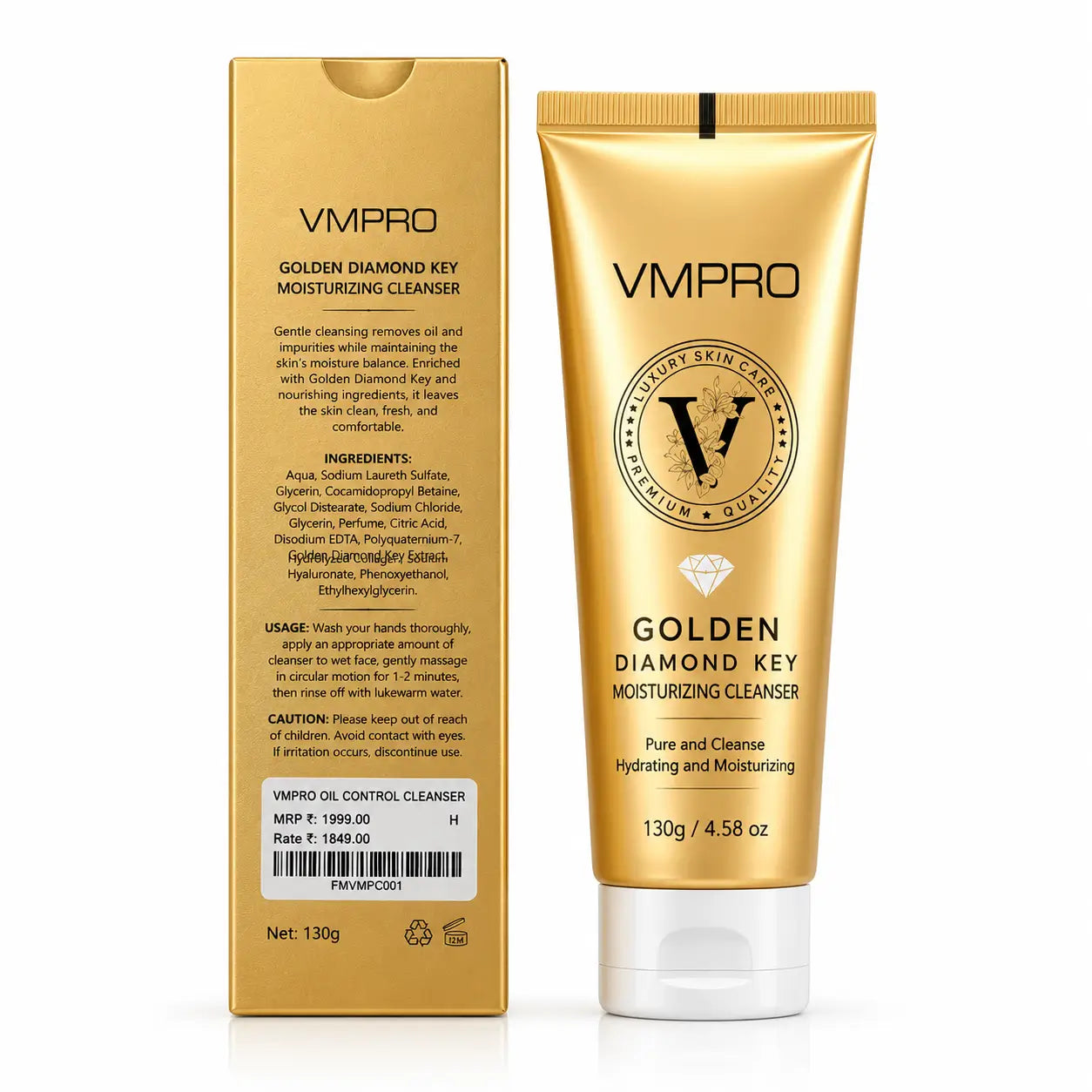 VIVIPRO Golden Diamond Key Moisturizing Cleanser