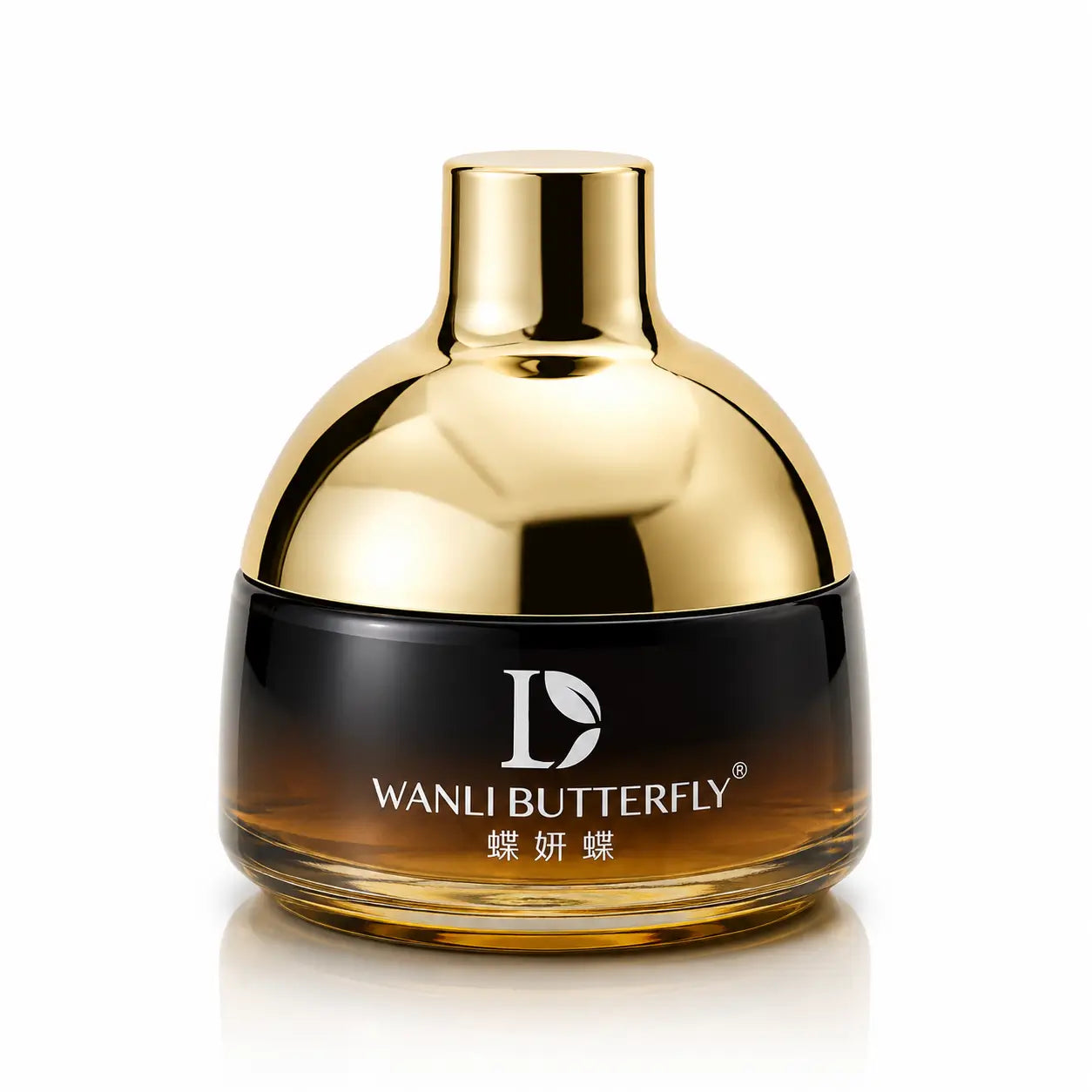 Wanli Butterfly Caviar Pores Cleanser Ice Crystals in a gold and black cosmetic jar