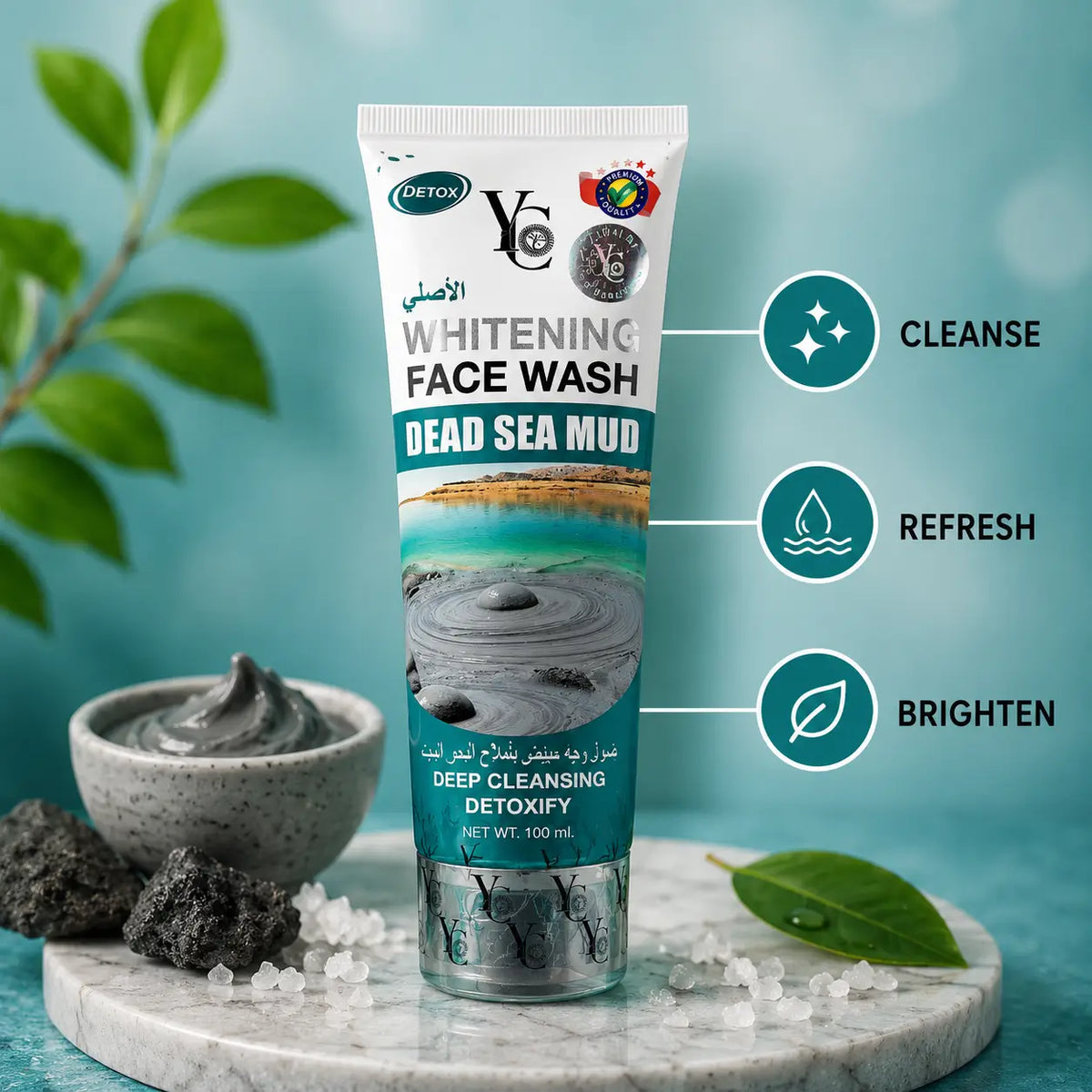 YC Dead Sea Mud Whitening Face Wash