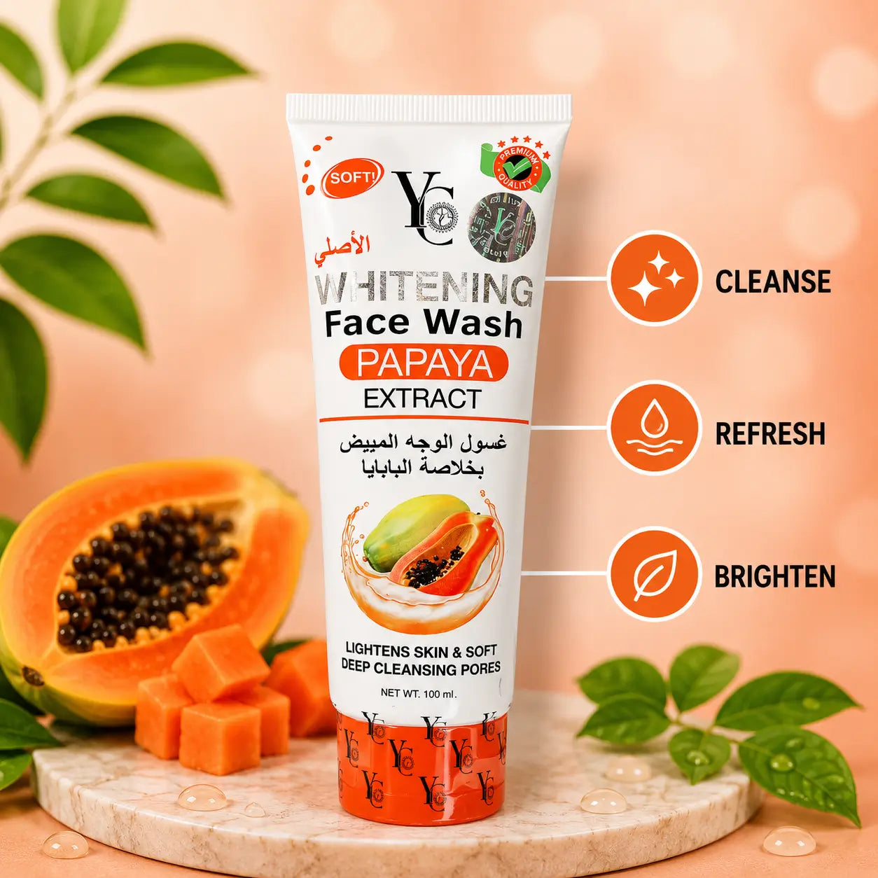 YC Whitening Papaya Face Wash