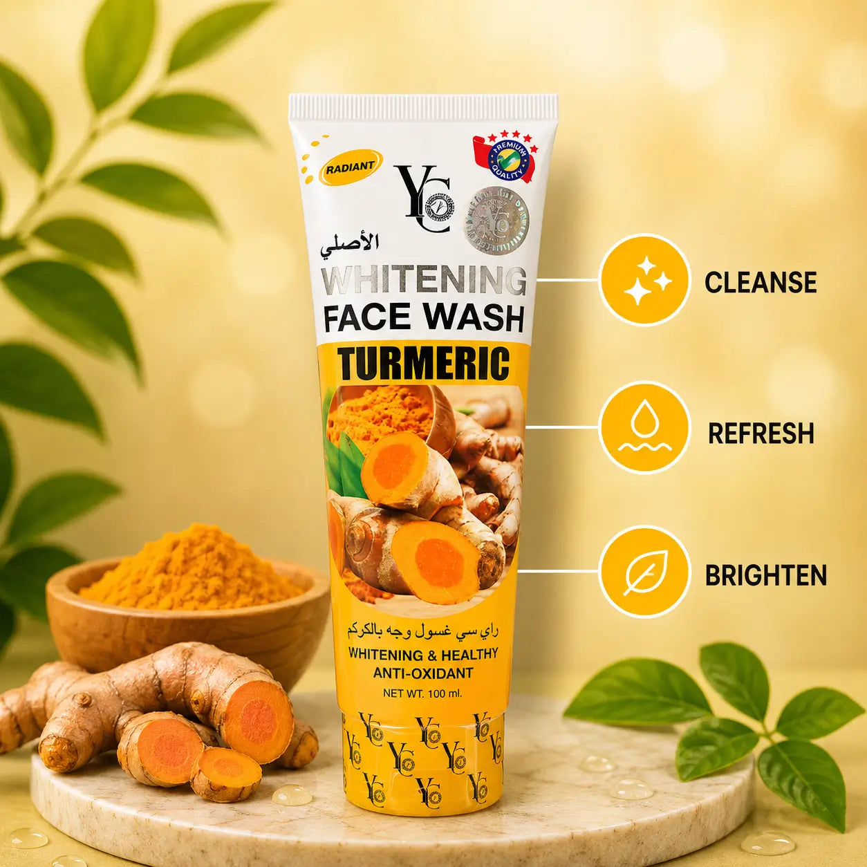 YC Whitening Turmeric Face Wash