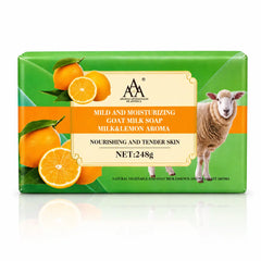 AA lemon and goat milk soap for moisturizing and nourishing skin