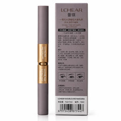 LCHEAR double end mascara with product packaging and details