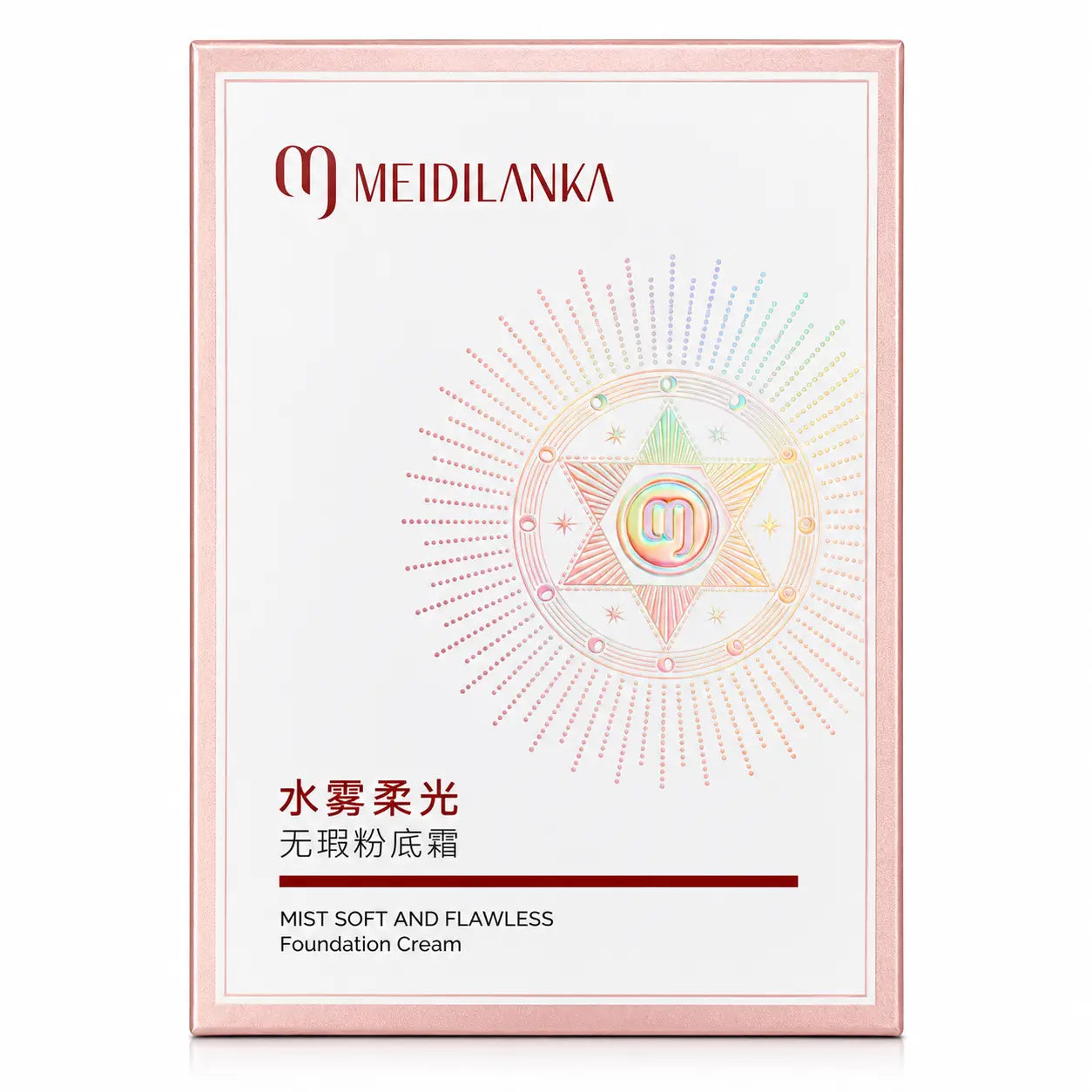 Meidilanika Mist Soft Foundation Front Packaging