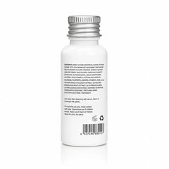 Back view of MOOYAM Snow Bleach 30ml bottle showing ingredients, directions, and product information