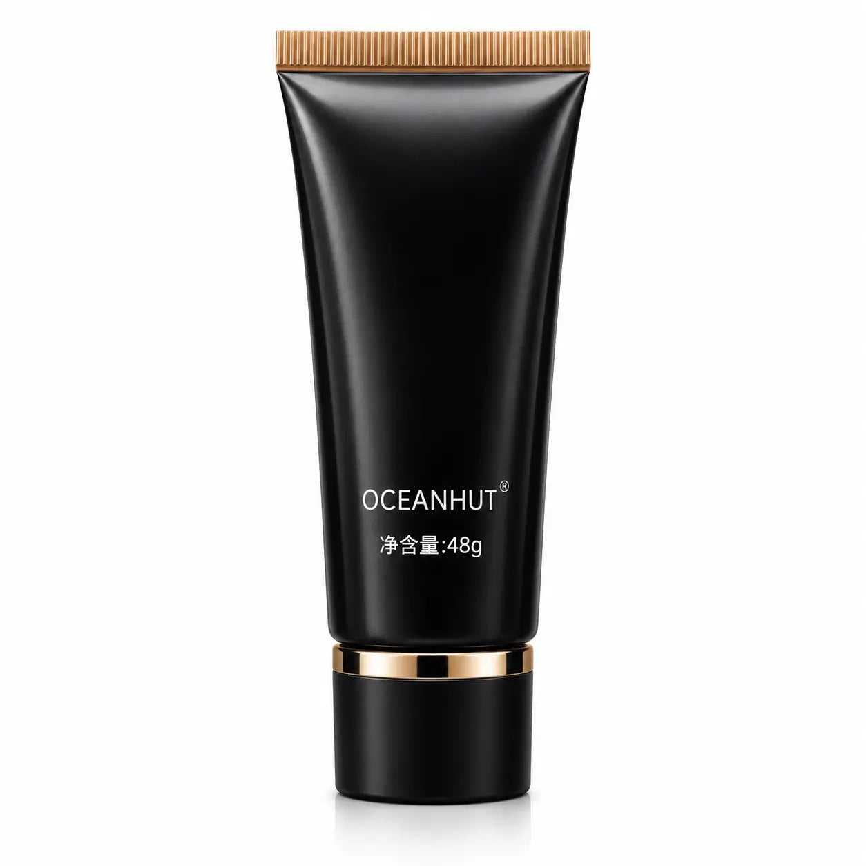 Front view of OCEANHUT Whitening Isolating Foundation 48g tube for brightening, hydrating, protecting skin, and creating a smooth, long-lasting makeup base.