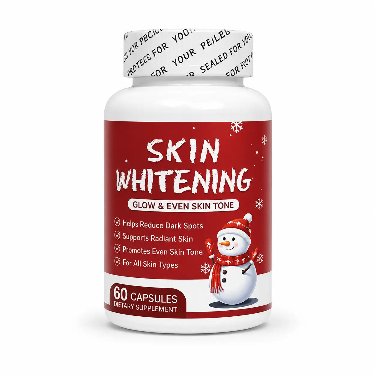 Skin whitening capsules for glowing and even skin tone